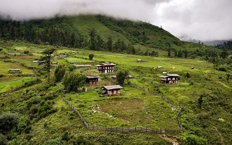 La vida en las aldeas de Bután