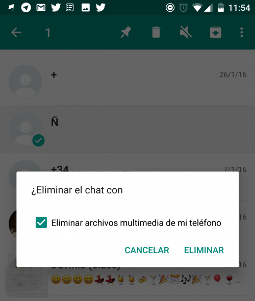 Eliminar chat